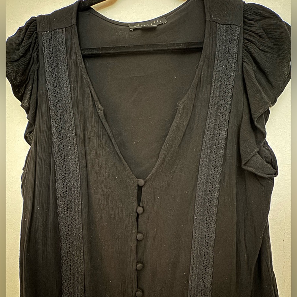 Sanctuary embroidered button top flowy summer dress - XL